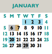 District School Academic Calendar for Elementary Daep for January 2025