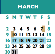 District School Academic Calendar for Blackland Prairie Elementary School for March 2025