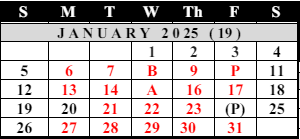 District School Academic Calendar for Kempton Elementary School for January 2025