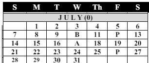 District School Academic Calendar for Kempton Elementary School for July 2024