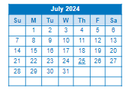 District School Academic Calendar for Rondo Learning Center for July 2024