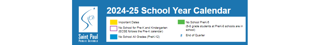 District School Academic Calendar for Crossroads Science Program