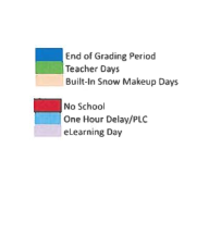 District School Academic Calendar Legend for Bradie M Shrum Upper Elem