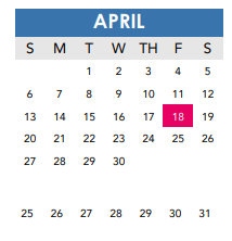 District School Academic Calendar for Page Middle for April 2025