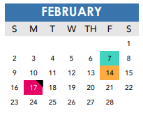 District School Academic Calendar for Page Middle for February 2025