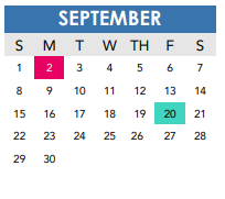 District School Academic Calendar for Arnold Elementary School for September 2024