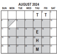 District School Academic Calendar for Cypress Elementary for August 2024