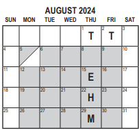 District School Academic Calendar for Muscoy Elementary for August 2024