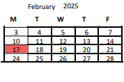District School Academic Calendar for Drew Elementary for February 2025
