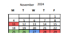 District School Academic Calendar for Drew Elementary for November 2024