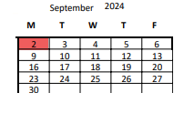 District School Academic Calendar for Ulloa Elementary for September 2024