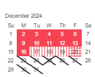 District School Academic Calendar for Allen Elementary for December 2024