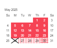 District School Academic Calendar for Allen Elementary for May 2025