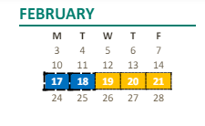 District School Academic Calendar for Marvin Marshall Children Center Elementary for February 2025