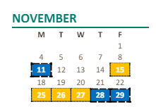 District School Academic Calendar for Whitney Avenue Elementary for November 2024