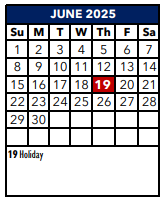 District School Academic Calendar for Rose Garden Elementary School for June 2025