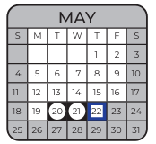 District School Academic Calendar for Zuni Elementary School for May 2025