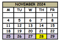 District School Academic Calendar for Lake Mary Elementary School for November 2024