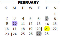 District School Academic Calendar for Beto House for February 2025