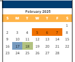 District School Academic Calendar for Mill Creek Elem for February 2025