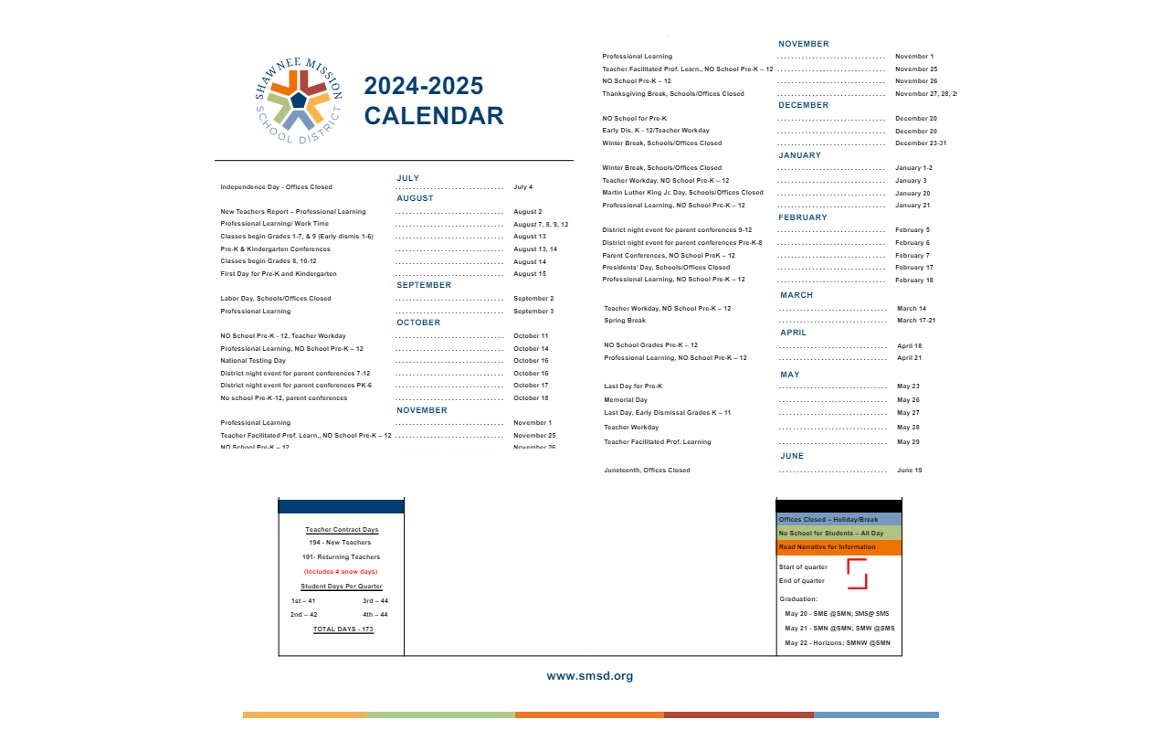 District School Academic Calendar Key for Broadmoor Multi-use Center