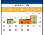 District School Academic Calendar for Shawnee Mission Northwest High for October 2024