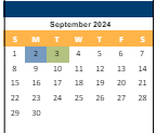 District School Academic Calendar for Broadmoor Multi-use Center for September 2024