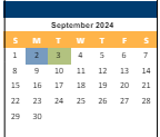 District School Academic Calendar for Dorothy Moody Elem for September 2024