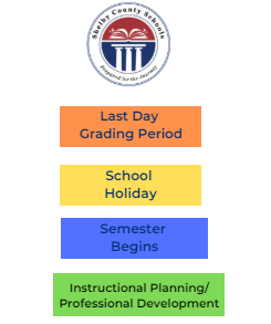 District School Academic Calendar Legend for Inverness Elementary School