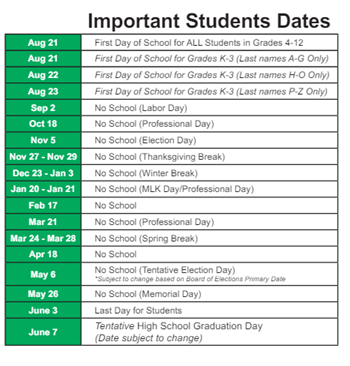 District School Academic Calendar Legend for James A Harmon Elementary School