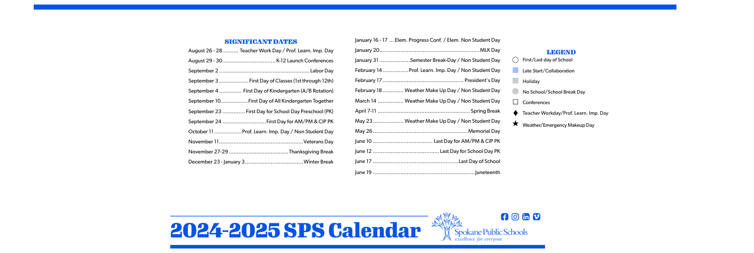 District School Academic Calendar Key for Grant Elementary