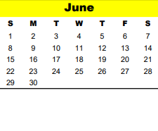 District School Academic Calendar for Spring Branch School Of Choice for June 2025