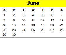 District School Academic Calendar for The Lion Lane School for June 2025