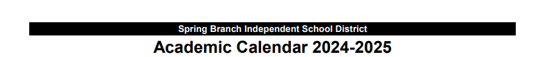 District School Academic Calendar for The Panda Path School