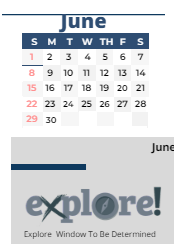 District School Academic Calendar for Sherwood ELEM. for June 2025