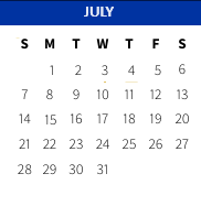 District School Academic Calendar for Salmen High School for July 2024