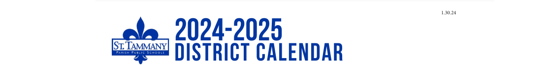 District School Academic Calendar for Operation Jumpstart Alternative School