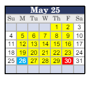District School Academic Calendar for Hazelton Elementary for May 2025