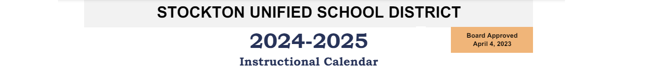 District School Academic Calendar for George W. Bush Elementary School