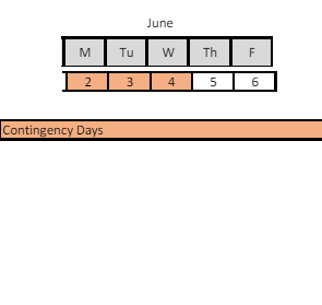 District School Academic Calendar for Hillside Elementary School for June 2025