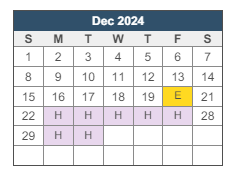 District School Academic Calendar for Southeastern La University Lab School for December 2024