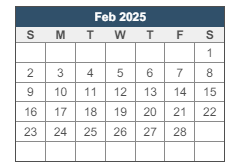 District School Academic Calendar for Southeastern La University Lab School for February 2025