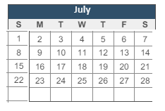 District School Academic Calendar for Southeastern La University Lab School for July 2024