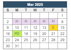 District School Academic Calendar for Southeastern La University Lab School for March 2025