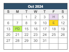 District School Academic Calendar for Southeastern La University Lab School for October 2024