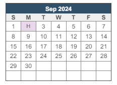 District School Academic Calendar for Southeastern La University Lab School for September 2024
