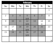District School Academic Calendar for Tony Tobin Elementary for February 2025