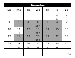 District School Academic Calendar for French Valley Elementary School for November 2024