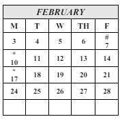 District School Academic Calendar for Seaside Elementary for February 2025