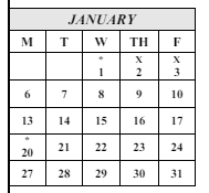 District School Academic Calendar for Seaside Elementary for January 2025